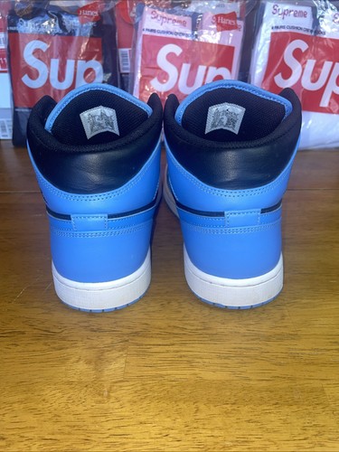 Size 11.5 - Air Jordan 1 Mid University Blue Black Clean AF No Box - Picture 3 of 9