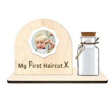 Liannan first haircut curl keepsake jar semicircle1
