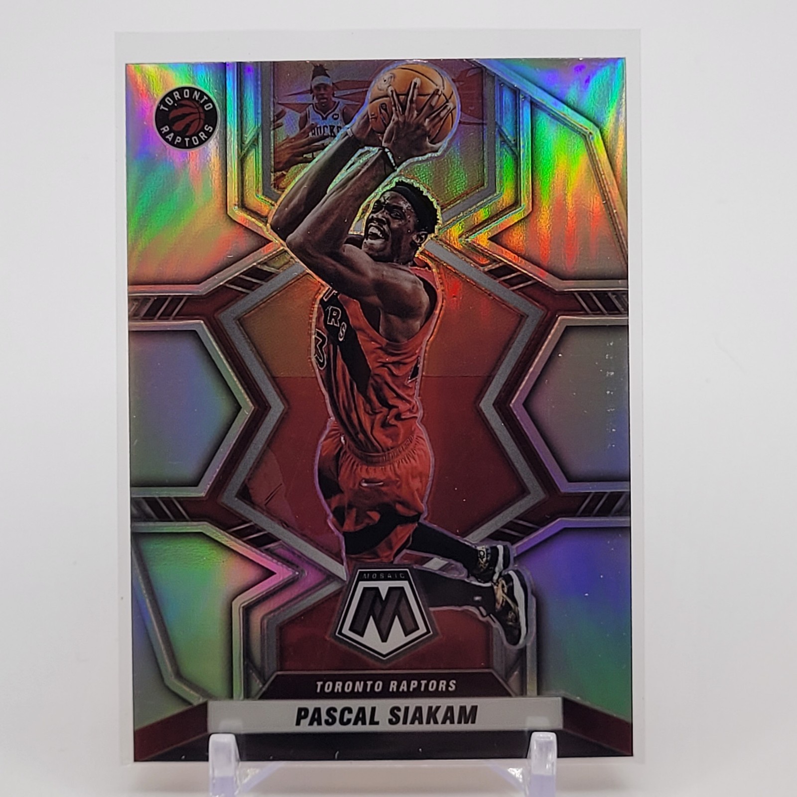 2021-22 Panini Mosaic - Pascal Siakam #63 Silver Prizm - Toronto Raptors
