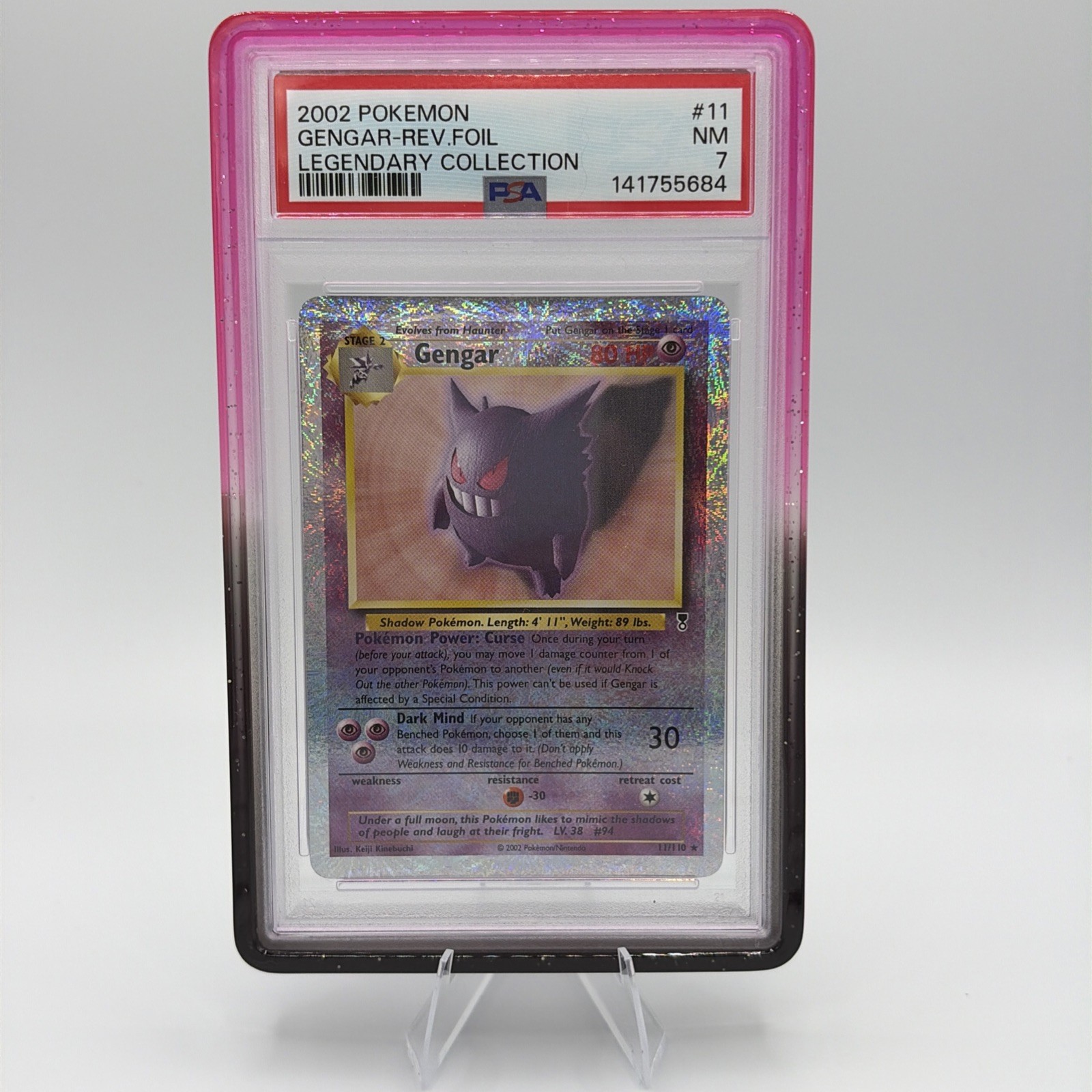 2002 Legendary Collection Gengar Reverse Holo Foil #11 PSA 7 low pop (404)