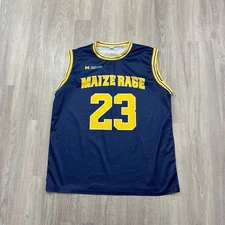 University of Michigan Wolverines Basketball Jersey Men's XL Maize Rage Hoops