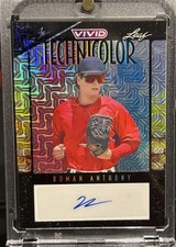 2023 LEAF VIVID ROMAN ANTHONY TECHNICOLOR AUTO Black! /5 RC Rookie  