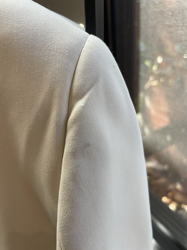 Scanlan Theodore Oversized Blazer, White, Size 8 - Picture 9 of 11