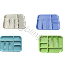 1 Pcs Dental Separate Divided Tray Autoclavable Instrument With 10 Drilled Holes