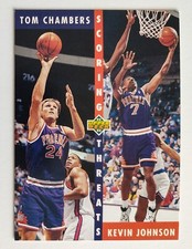 TOM CHAMBERS/KEVIN JOHNSON 1992-93 Upper Deck Scoring Threats #64 Phoenix Suns