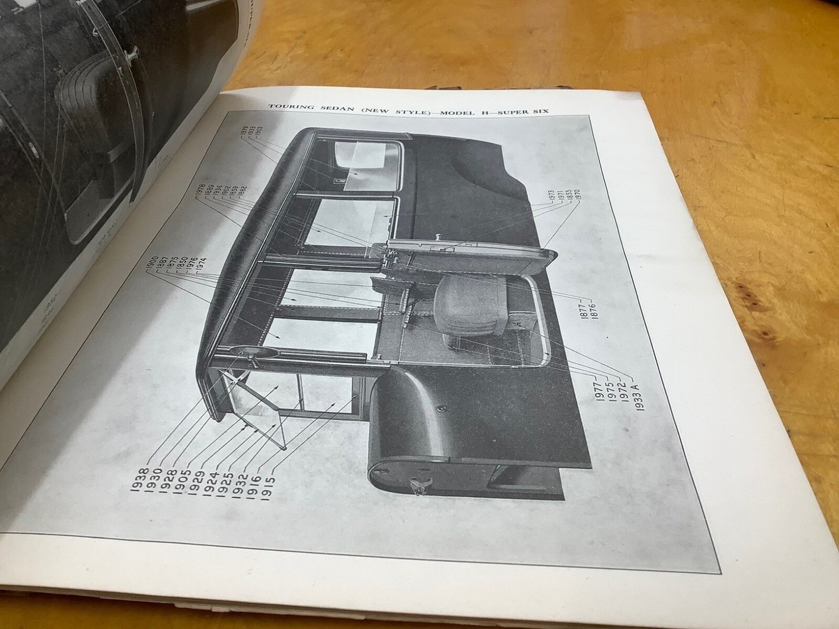 1918 FORD PARTS PRICE LIST FOR MODELS SUPER SIX & H- USED IN GOOD