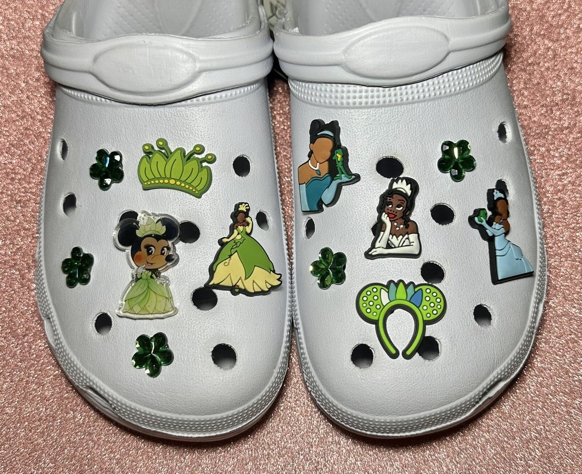 croc charms Disney Princess And The Frog 12pc Set New ! Read