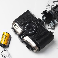 Handmade Genuine Leather Camera Half Case Bag Protection Cover Fit For Pentax 17