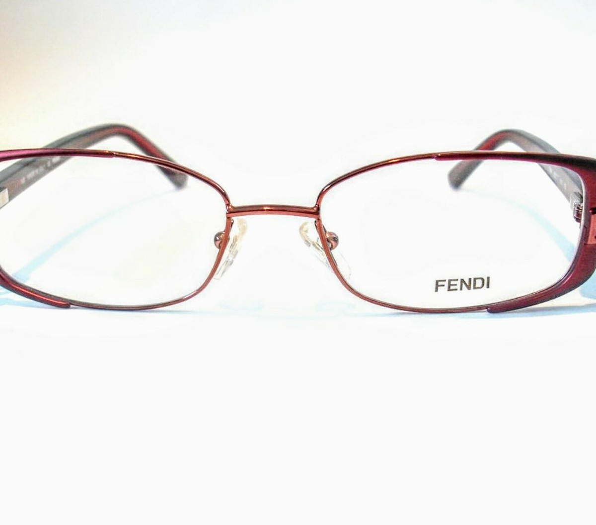 Fendi F944 603 Burgundy Zucca Print‎ Eyeglasses Frames 52-17-135 Made in Italy FENDI Eyeglasses Frame F892 (212) Metal Acetate Bronze Italy  main image 2