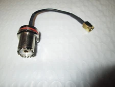 SDRplay RSP2, Duo, RSP1, SMA Antenna Connector to UHF CHASSIS SO239 Female 5"