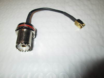 SDRplay RSP2, Duo, RSP1, SMA Antenna Connector to UHF CHASSIS SO239 Female 5''