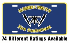 USS RICHMOND K TURNER CG 20 DLG 20 Rating License Plate U S Navy Military PO4