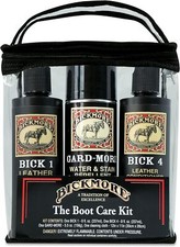 Boot Care Kit - Bick 1 Bick 4 Gard-more - Leather Lotion Cleaner Cond