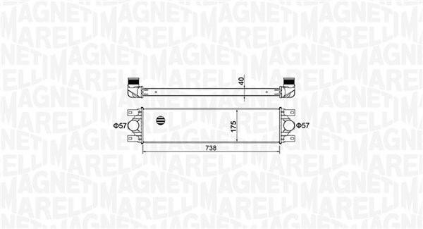 MAGNETI MARELLI 351319204790 Intercooler, charger for NISSAN,OPEL,RENAULT,VAUXHA
