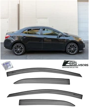 EOS Visors For 14-19 Toyota Corolla JDM MUGEN Style Side Vent Window Rain Guards