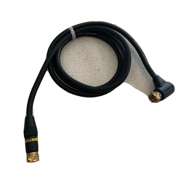 Monster Cable 1M SV1 Coaxial Monster Cable RG6 FType Gold Connectors