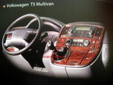 Cockpit Dekor VW T5 MULTIVAN Climatronic ab Bj. 2003-2009 Wurzel Look 22 tlg.NEU