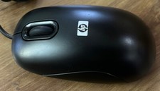 HP 3 BUTTON Black WIRED Optical MOUSE 5188-6230 M60PB Scroll Wheel