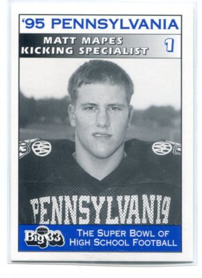 1995 Big 33 PA Pennsylvania SINGLES - Choose One * PSU * Kansas Jayhawks * Duke