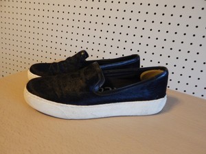 Womens Sam Edelman Real Cow Fur Casual Shoes Black Size 6 5