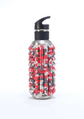 Foam Muscle Roller Trinkflasche - Rot/Grau Camo 750ml