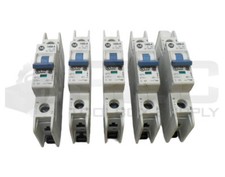 LOT OF 5 ALLEN BRADLEY 1489-A1C040 /A CIRCUIT BREAKER 4A 277V 50/60HZ 1 POLE