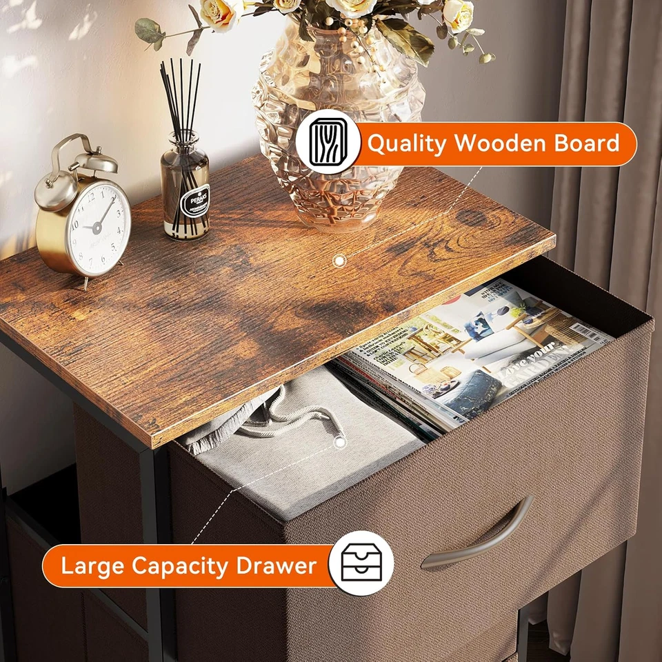 卧室床头柜梳妆台小型梳妆台抽屉柜茶几 — 第 4/4 张图片