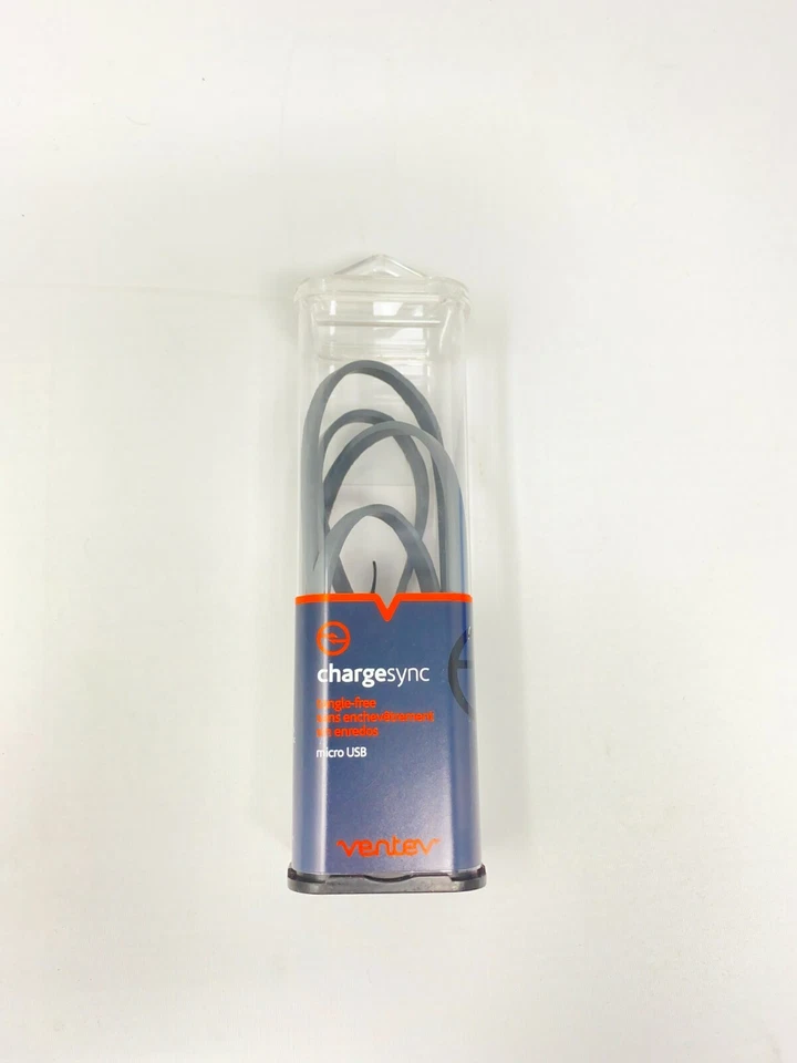 2 Pack Ventev 3 Foot ChargeSync Micro-USB Wire Data Cable Universal Tablets Grey - Image 3 of 3