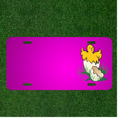 Custom Personalized Car License Plate With Add Names To Baby Bird Hatching