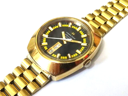 Vintage 1970er Jahre Hamilton Auto Day Date Clermont selbstaufziehende 36000 High Beat Uhr - Bild 20 von 24