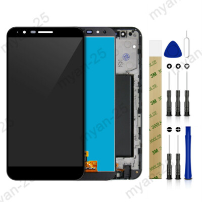 For LG Stylo 3 Plus MP450 TP450 LCD Touch Screen Replacement Digitizer Frame USA