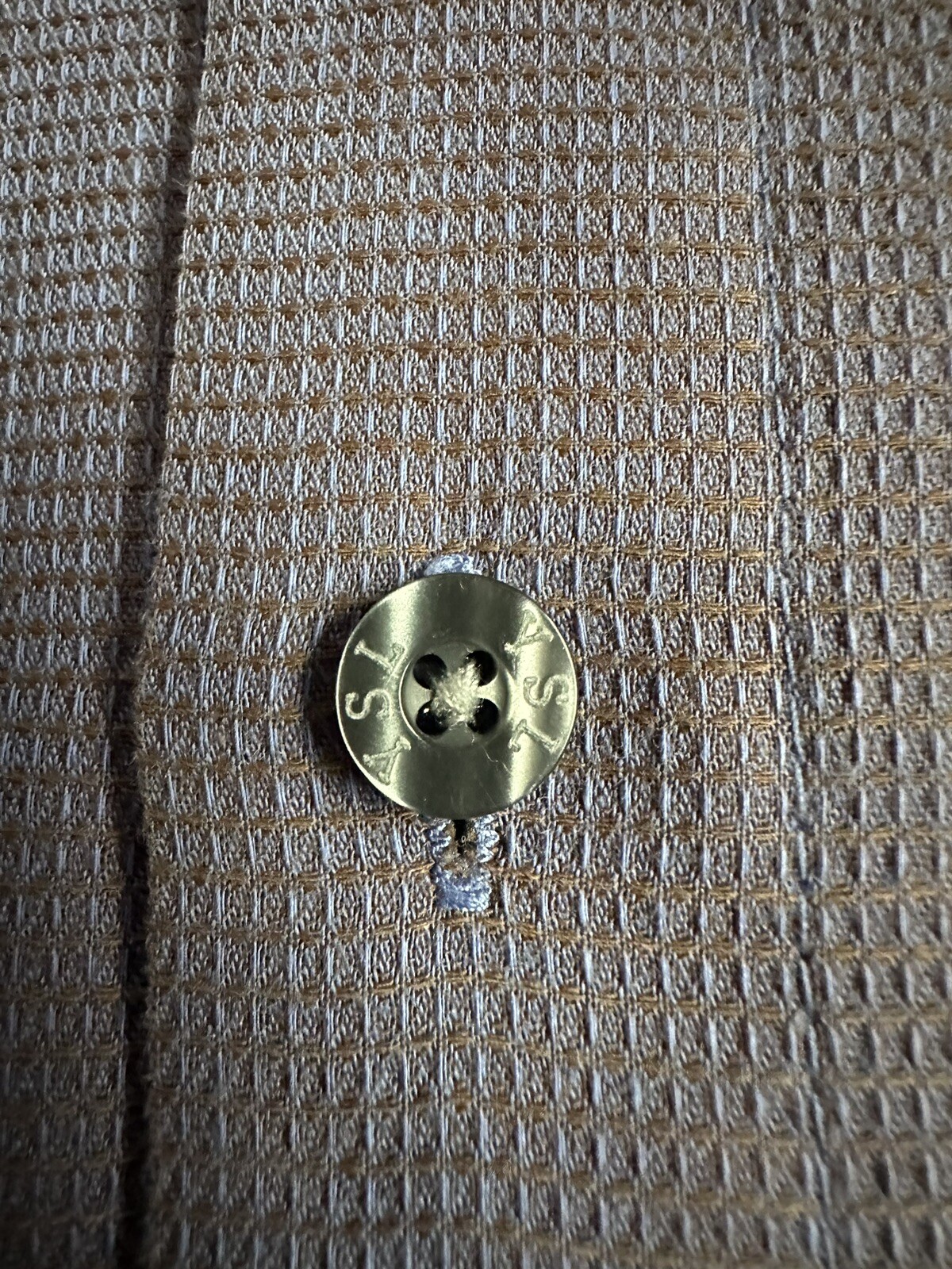 Camicia formale classica Yves Saint Laurent a maniche lunghe abbottonata lilla 18 34 35 XL