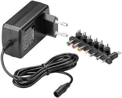Goobay  Netzteil stabilisiertes AC/DC Eco-Friendly 9V 12V 15V 18V 24V max.1500mA
