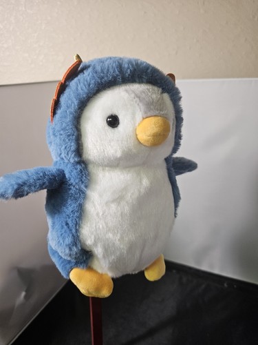 Aurora - Small Blue PomPom Penguin - 7" Dragon - Playful Stuffed Animal T1 - Picture 7 of 7