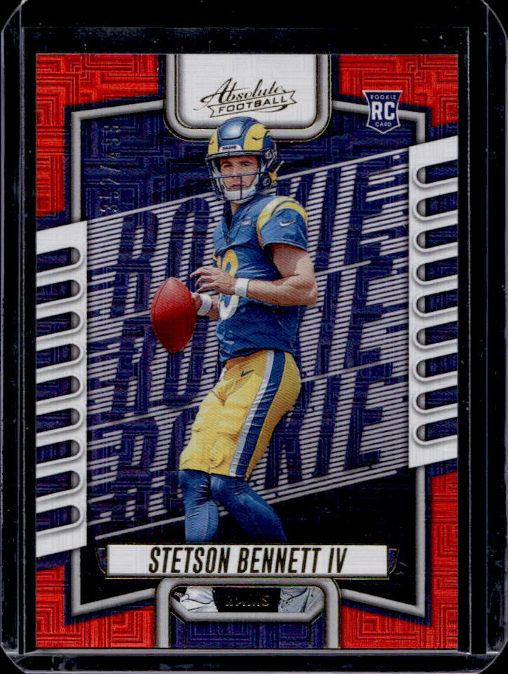 2023 Panini Absolute Stetson Bennett IV Red Squares RC #/499 #136
