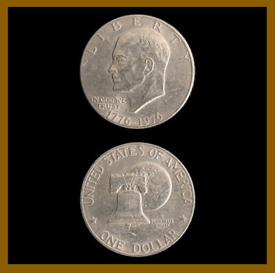 US 1 Dollar Coin,1976 KM# 206 1776-1976 Bicentennial Liberty Bell