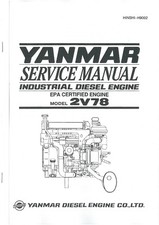 Yanmar Diesel Engine Model 2V78 Workshop Service Manual