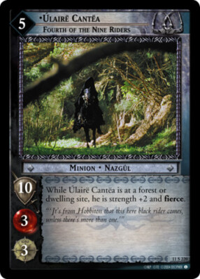 LOTR: Ulaire Cantea, Fourth of the Nine Riders [Ungraded] LOTR: Shadows ...