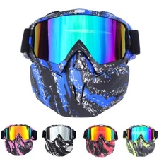 Motorcycle Motocross Windproof Cycling Goggles Face Mask MX MTB ATV Eyewear
