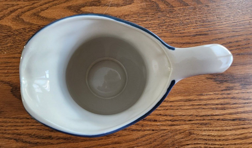 Brambleberry Creamers (pair) 12 oz. Cumberland Hearthside Stoneware White Blue ! - Picture 10 of 15