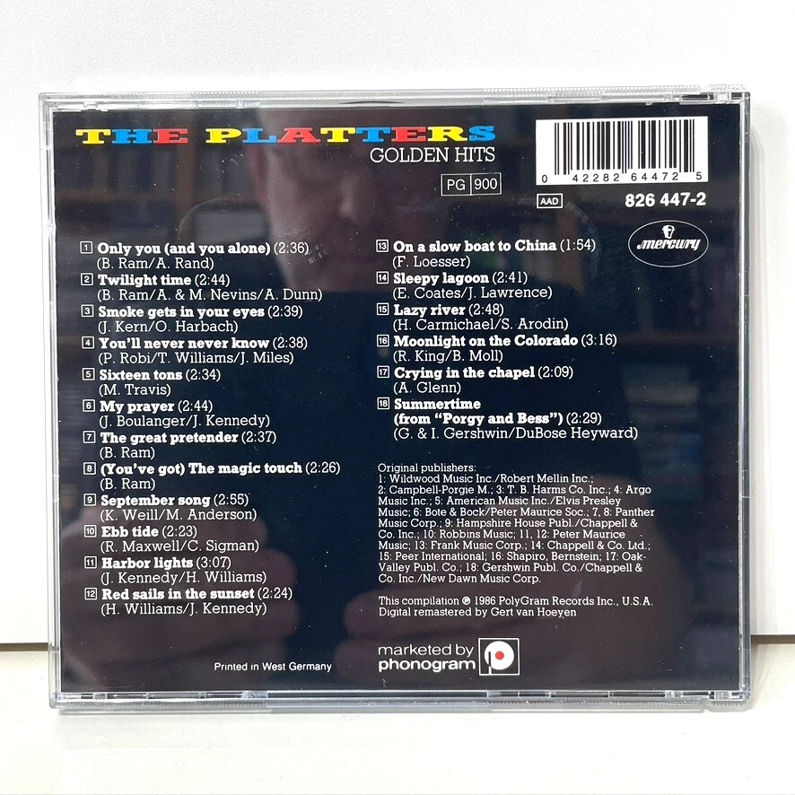 The Platters Golden Hits CD Music Album 18 Great Original Hit Tracks of The 50's - Image 2 of 3