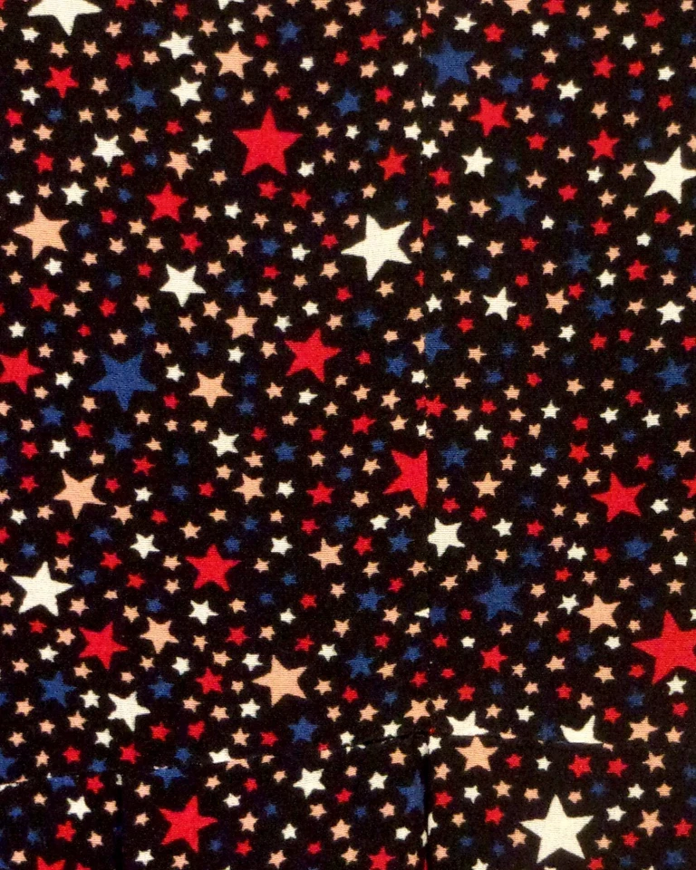 EUC Madewell recent Balsam Black Star Pattern Tie-Neck LS Dress Starry Night 4 - Image 2 of 4