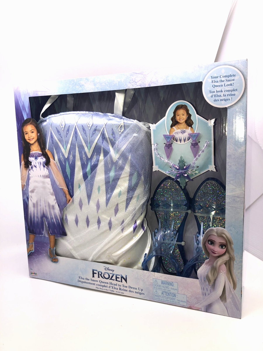 Frozen 2 Snow Queen Elsa Tiara to Toe Girl's Fancy-Dress Costume, 3T