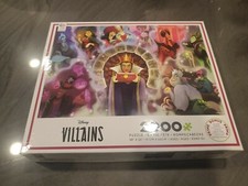 Disney Villains Ursula Jafar Captain Hook Maleficent 2000 PC Puzzle New Ceaco