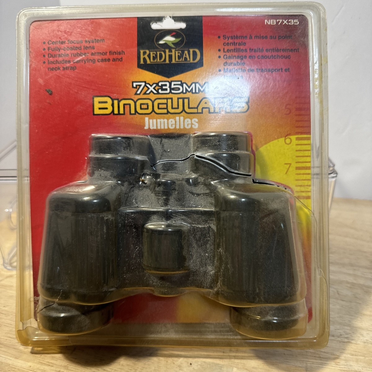 New RedHead 7x35mm Binoculars Center Focus System open package