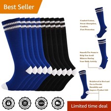 Ultimate Comfort Knee-High Soccer Socks for Kids - Breathable Non-Slip