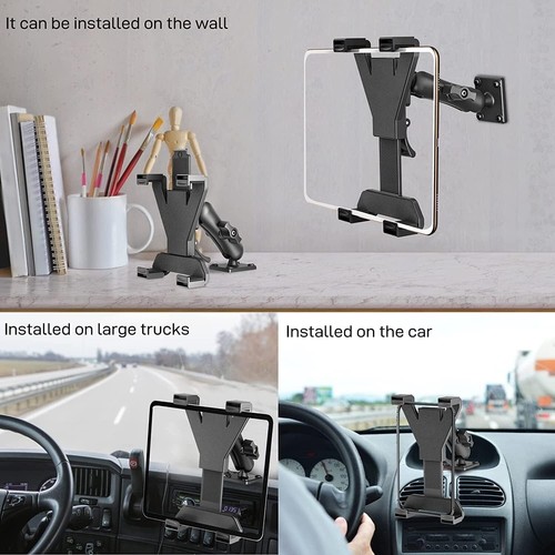 Tablet Halter für LKW Schwerlast Bohrer Basis Tablet Auto Halterung für iPad, Mini - Bild 7 von 12
