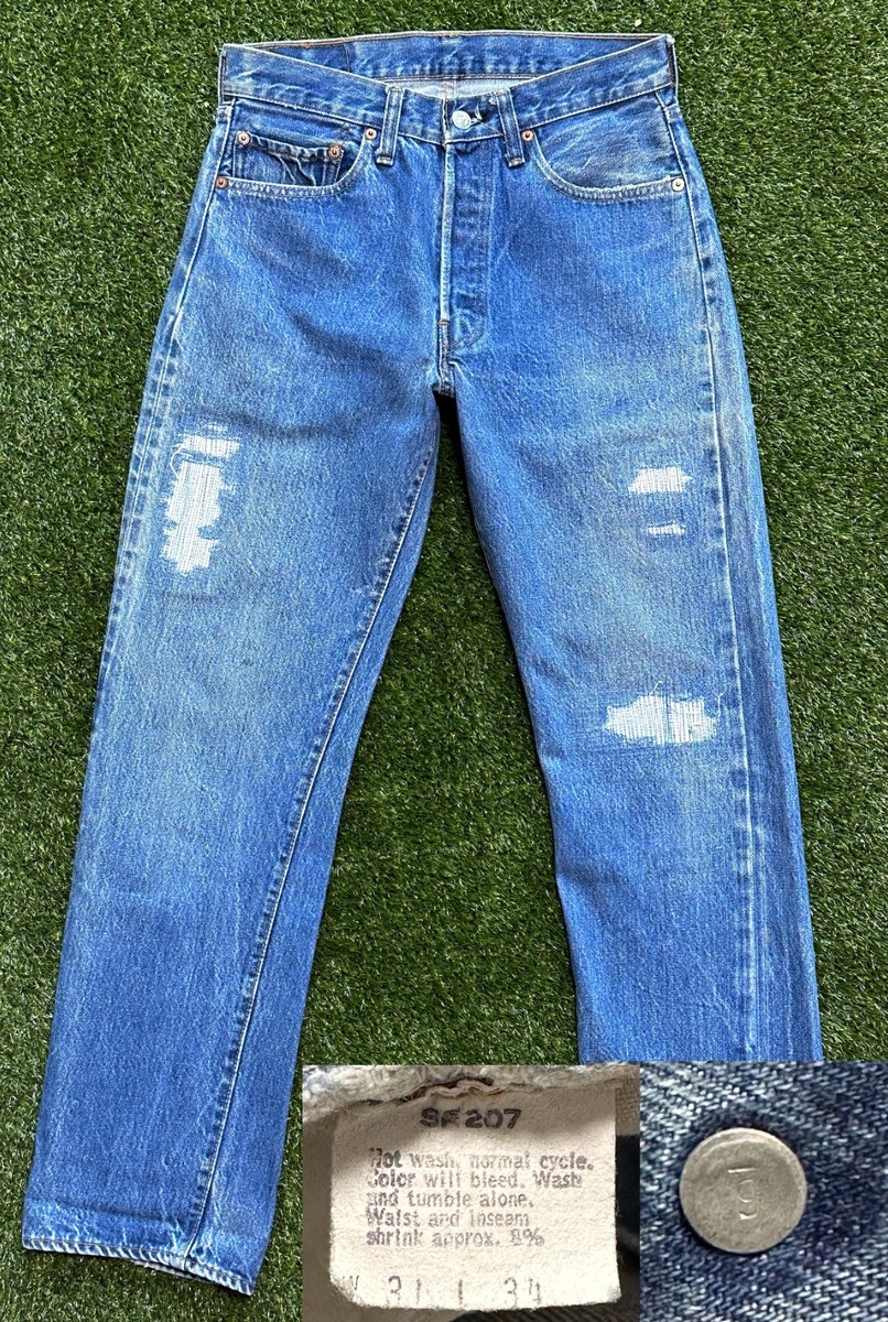 Levi's 66前期 bigE 70s～ Vintage 1970s Levi's Blue Jeans Orange Tab XXS High Waisted