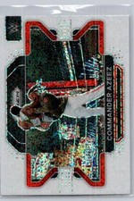 2022 Panini Prizm WWE #89 Commander Azeez White Sparkle