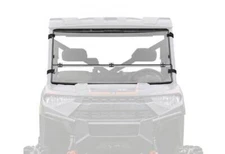 SuperATV Flip Down Windshield For Polaris Ranger XP / Bobcat / Gravely Atlas